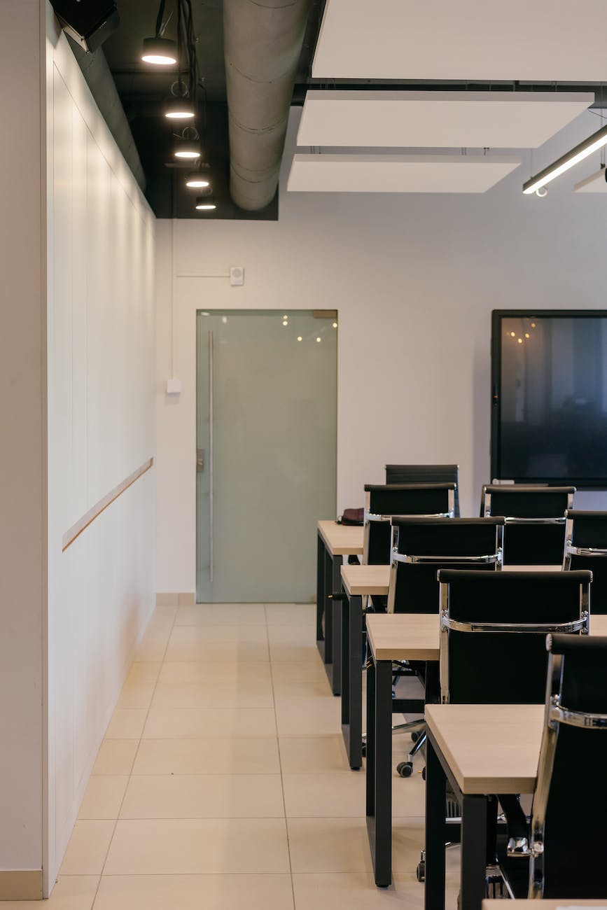 empty seats inside a room