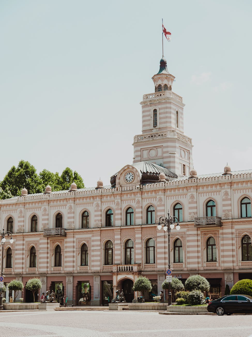 tbilisi city assembly facade tbilisi georgia